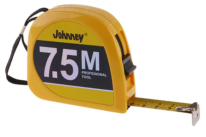 Meracie pásmo KDS 7519-7.5m svin.Johnney žltý, Johnney 11007 (L11007)