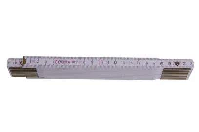 Skladací meter o dĺžke 2m - PROFI drevo biely, Levior 13020 (L13020)