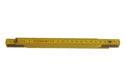 Skladací meter o dĺžke 1m - PROFI drevo žltý, Levior 13021 (L13021)