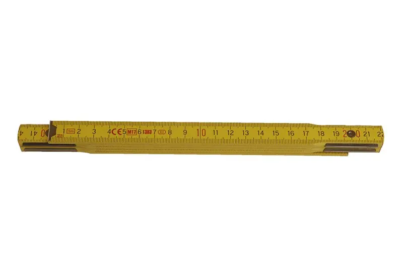 Skladací meter o dĺžke 1m - PROFI drevo žltý, Levior 13021 (L13021)