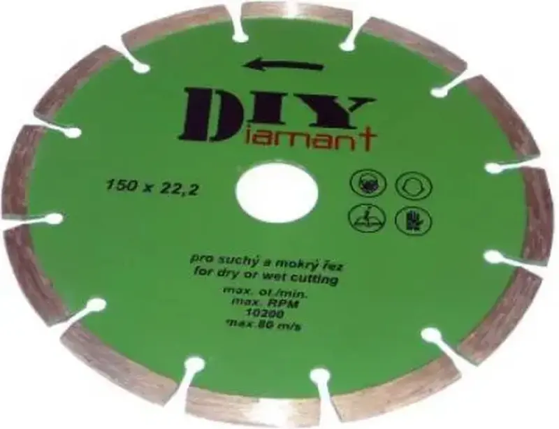 Segmentový diamantový rezný kotúč DIY (priemer 230 mm) (PRO60230000)