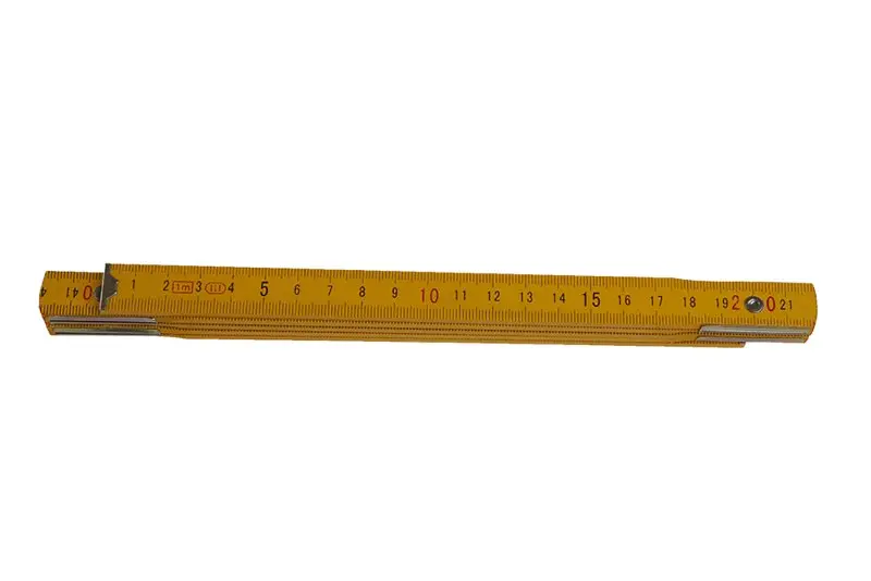 Skladací meter s dĺžkou 1m - drevo, Levior 13111 (L13111)