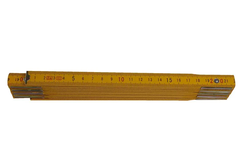 Skladací meter s dĺžkou 2m - drevo, Levior 13120 (L13120)