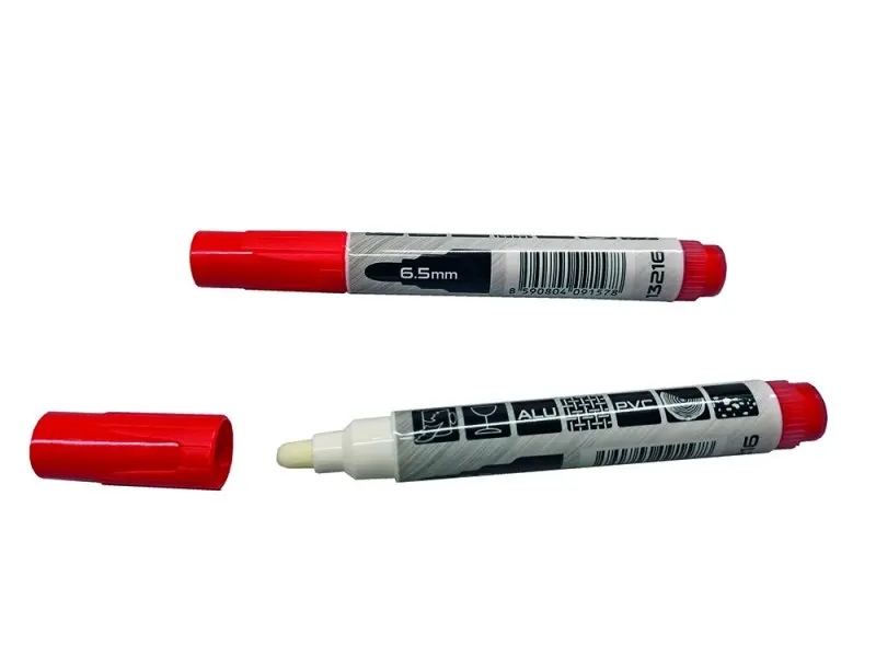 Značkovač permanentní červený silný hrot (L13216)