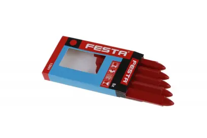 Sada univer.značkovačů 5ks 120mm-červený (L13241)