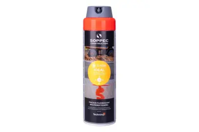 Sprej fluorescenčný IDEAL, červený, 500ml, 12m, Levior 13256 (L13256)
