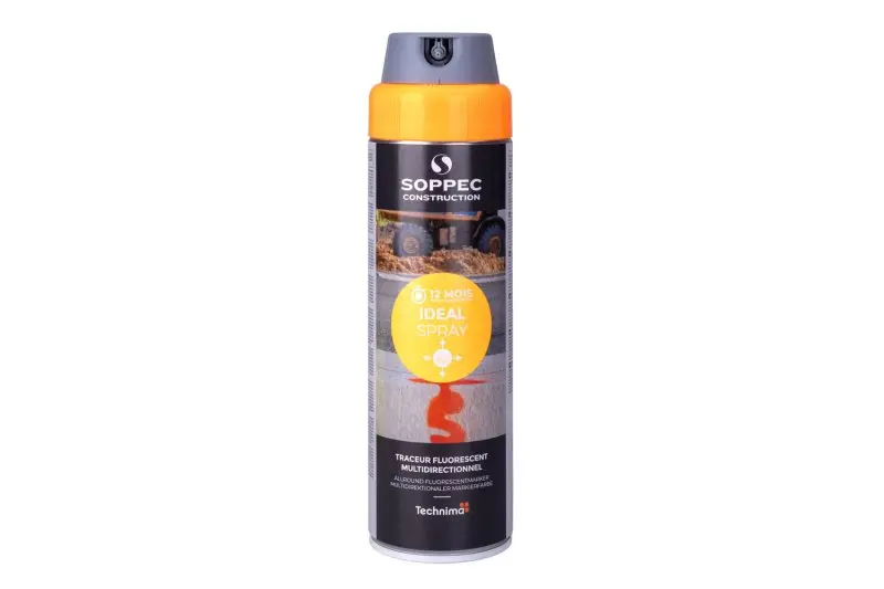 Sprej fluorescenčný IDEAL, oranžový, 500ml, 12m, Levior 13257 (L13257)
