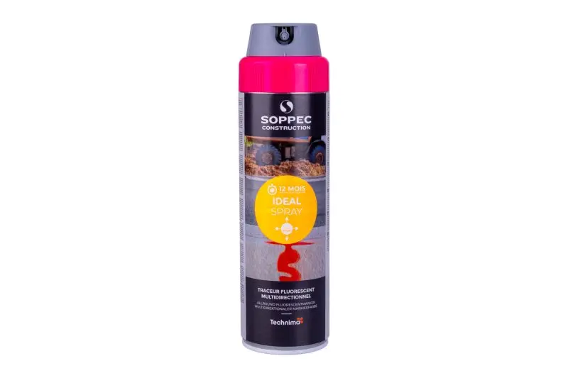 Sprej fluorescenčný IDEAL, ružový, 500ml, 12m, Levior 13259 (L13259)