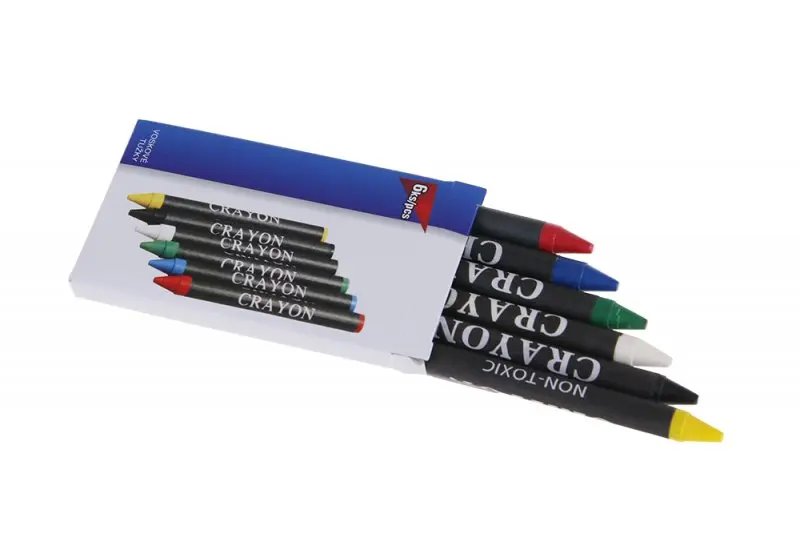 Sada barevných voskových tužek 6 ks (L13277)