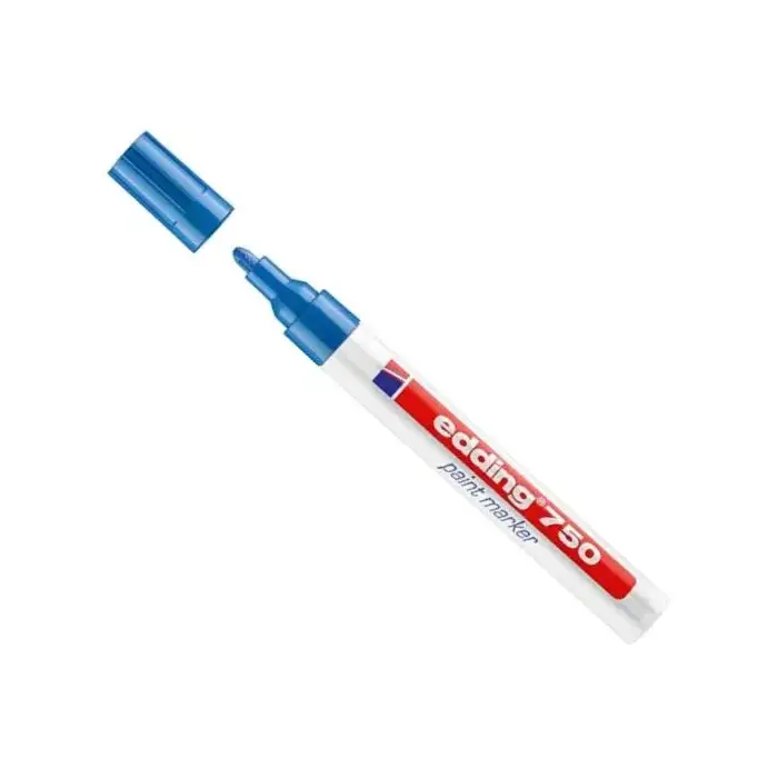 Lakovací značkovač 751 modrý, hrúbka 1,0–2,0 mm Edding (EDE97440015)
