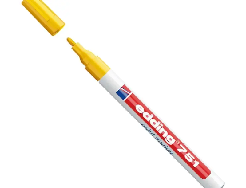 Lakovací značkovač 751 žltý, hrúbka 1,0–2,0 mm Edding (EDE97440020)