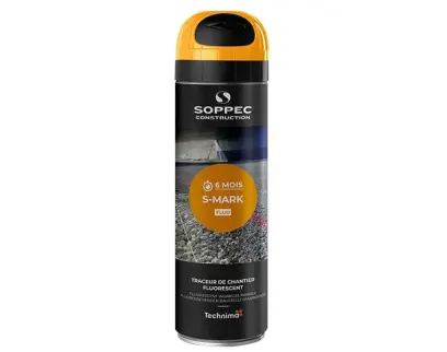 Fluorescenčný sprej S-MARK 6M oranžový 500ml (L13362)