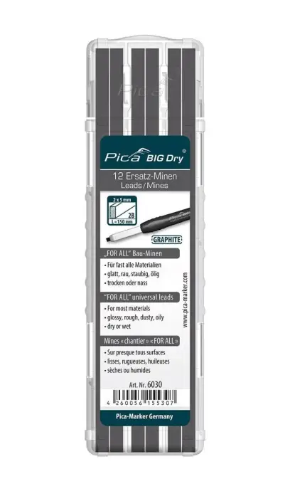 Sada tuhy pre tesársku ceruzku BIG Dry FORALL Bau Bau Graphit Pica (EDE97531015)