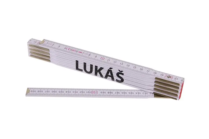 Skladací stôl 2m LUKÁŠ (PROFI, biely, drevo), Levior 13417 (L13417)