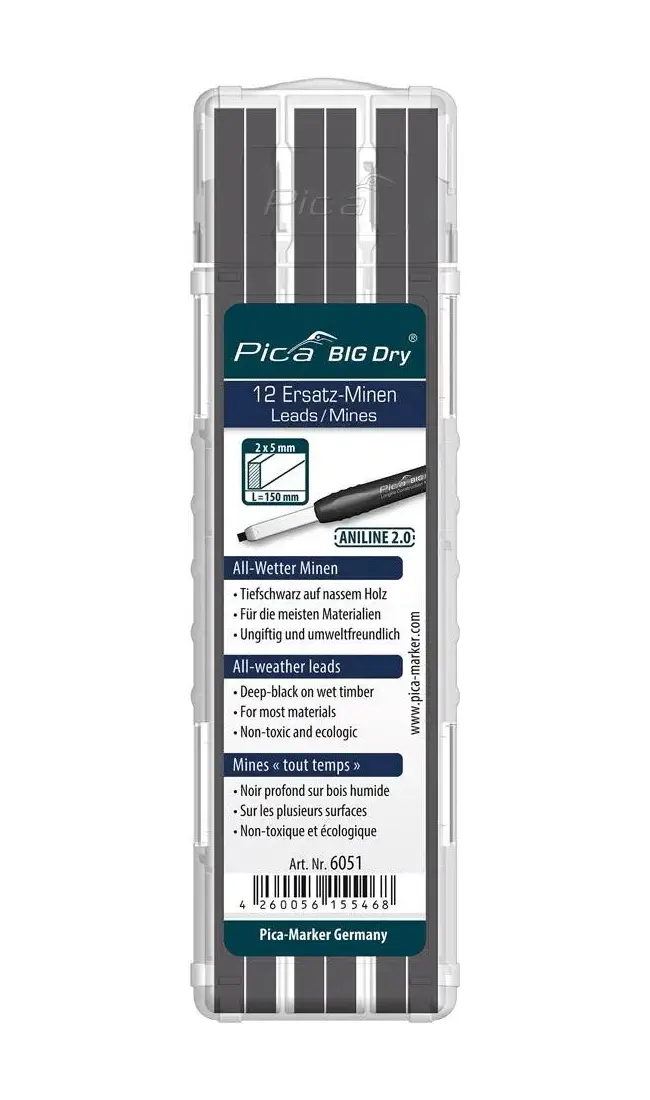 Sada tuhy pre tesársku ceruzku BIG Dry ANILINE2.0 grafit Pica (EDE97531025)