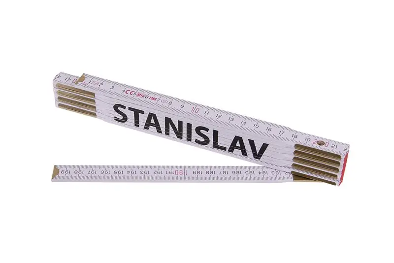 Skladací stôl 2m STANISLAV (PROFI, biely, drevo), Levior 13423 (L13423)