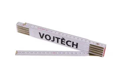 Skladací rebrík 2m VOJTOCH (PROFI, biely, drevo), Levior 13428 (L13428)