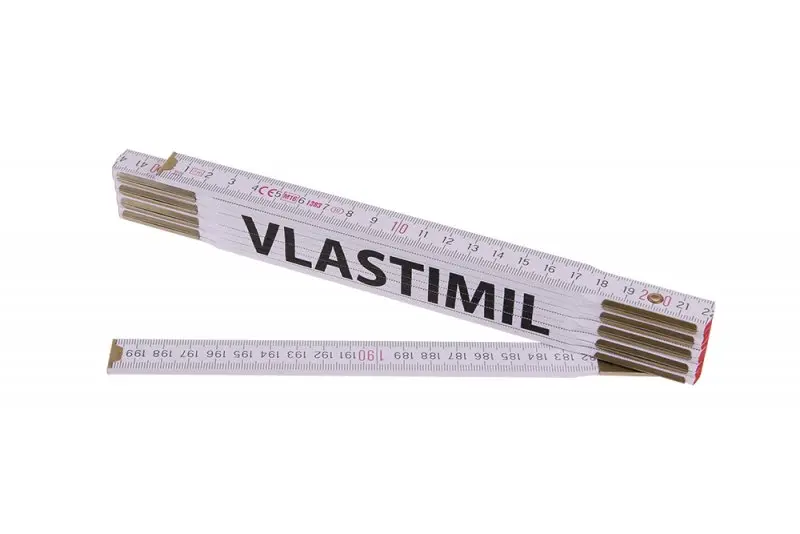 Skládací 2m VLASTIMIL (PROFI,bílý,dřevo) (L13438)