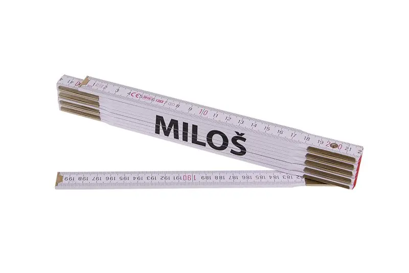 Skladací stôl 2m MILOŠ (PROFI, biely, drevo), Levior 13440 (L13440)