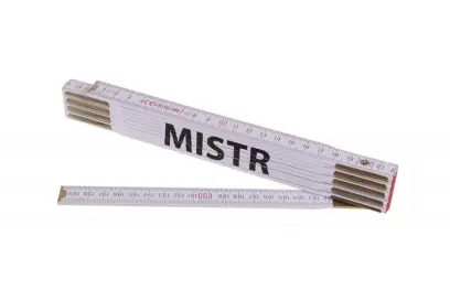 Skládací 2m MISTR (PROFI,bílý,dřevo) (L13469)