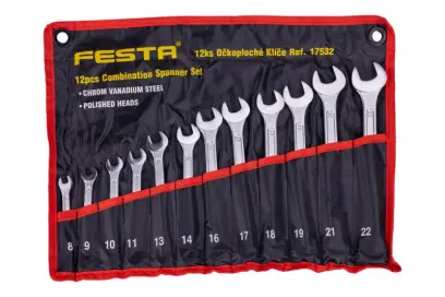 Očkoploché kľúče 8-22mm - 12 dielov, FESTA 17532 (L17532)
