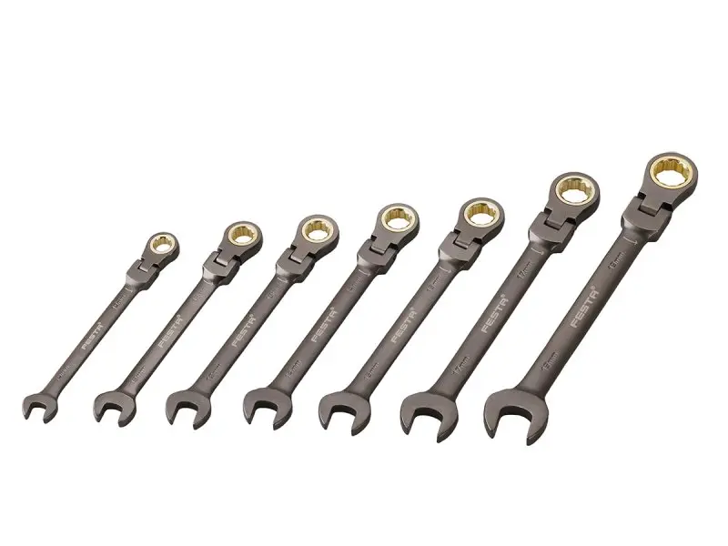 Sada račňových kľúčov FESTA 7ks 10-19mm 72T (L17621)