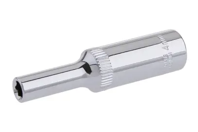 Nástrčná hlavica predĺžená 1/4" CrVa 4mm, FESTA 17860 (L17860)