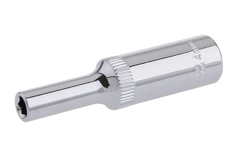Nástrčná hlavica predĺžená 1/4" CrVa 4mm, FESTA 17860 (L17860)