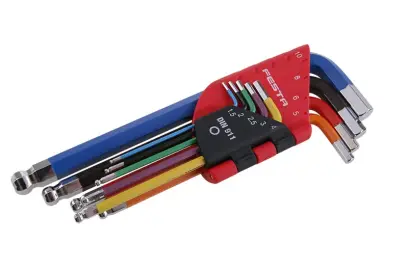 Nástrčný kľúč inbus 1,5 ÷ 10 mm Festa 18500 s guľou (sada 9 ks) (L18500)