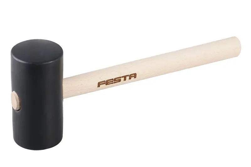 Gumová palica FESTA 800 g / 60 mm / 35 cm rukoväť popol (L19246)