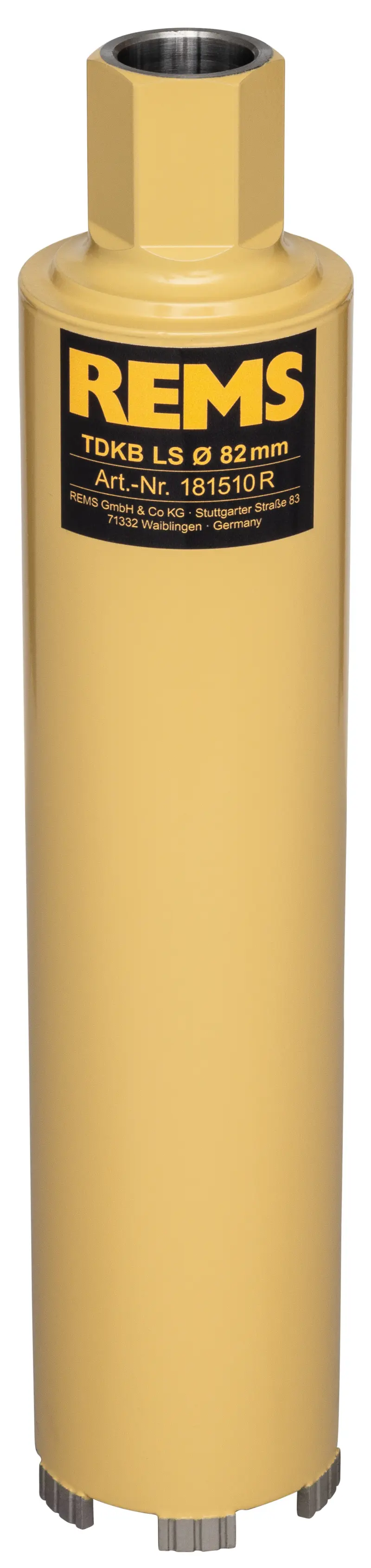 Diamantová jádrová vrtací korunka Rems TDKB LS 82 × 320 × UNC 1&frac14 (REM181510)