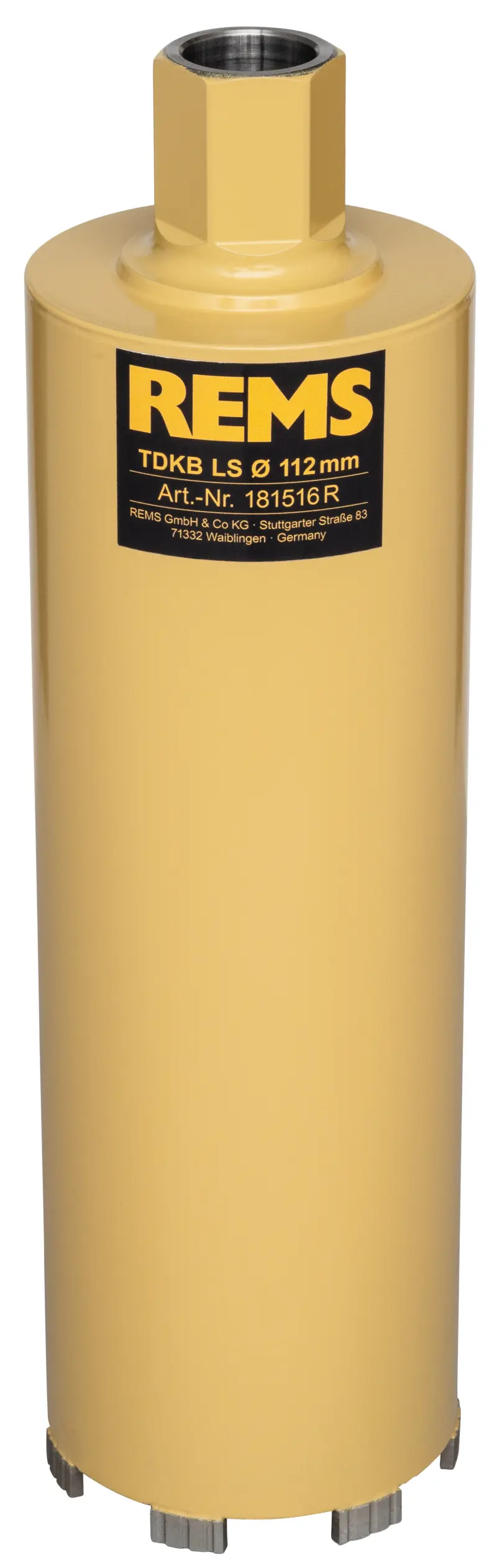 Diamantová jádrová vrtací korunka Rems TDKB LS 112 × 320 × UNC 1&frac14 (REM181516)