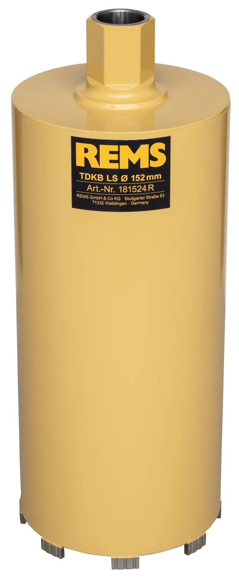 Diamantová jádrová vrtací korunka Rems TDKB LS 152 × 320 × UNC 1&frac14 (REM181524)