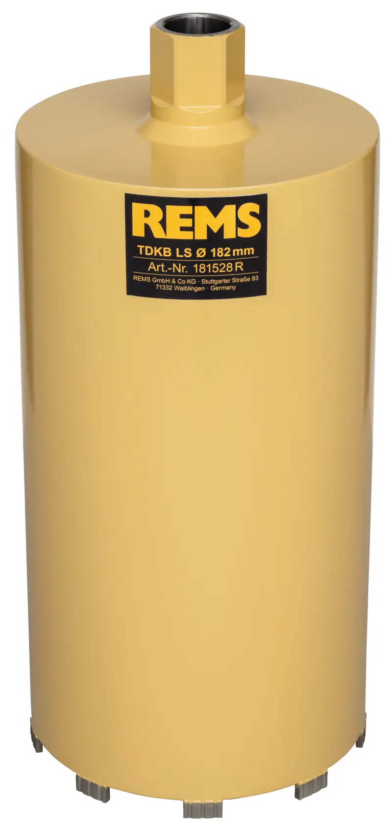 Diamantová jádrová vrtací korunka Rems TDKB LS 182 × 320 × UNC 1&frac14 (REM181528)