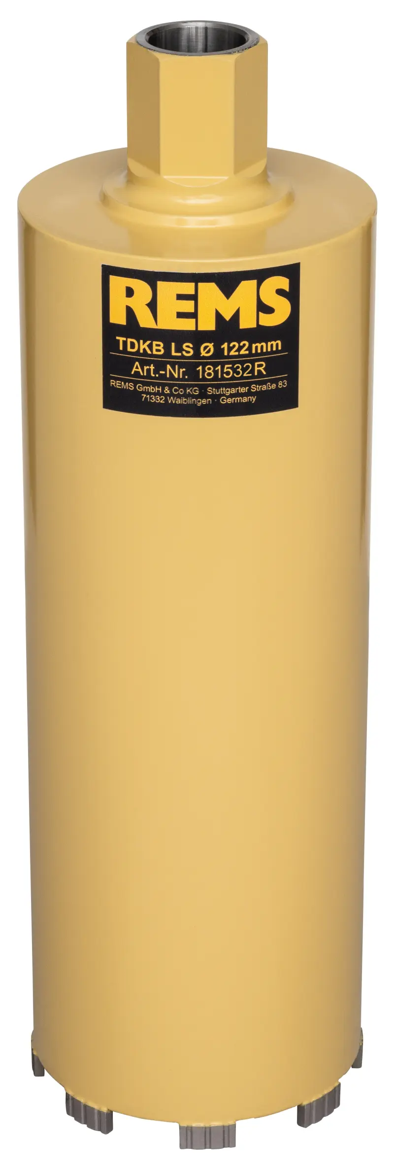 Diamantová jádrová vrtací korunka Rems TDKB LS 122 × 320 × UNC 1&frac14 (REM181532)