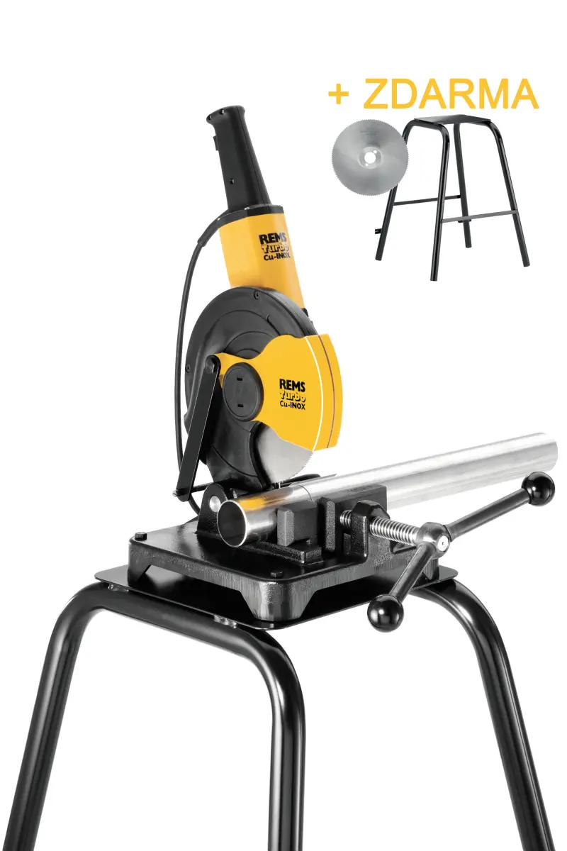 Kotoučová pila na trubky REMS Turbo Cu-INOX + kotouč HSS-E + podstavec (REM849X01SET)