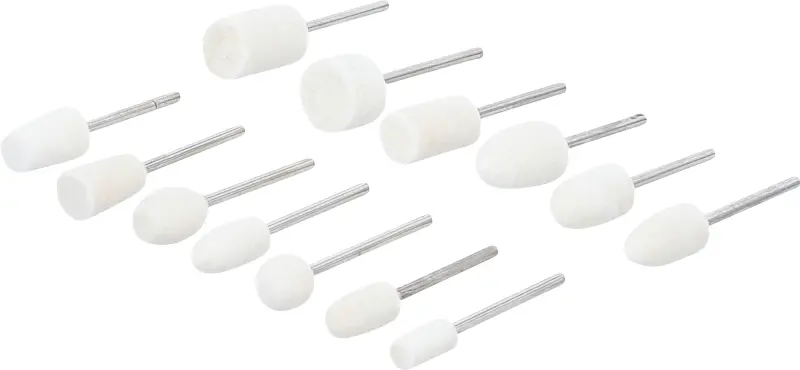 Lešticí hlavice BGS 74532. Sada 13 ks. (BGS1074532)