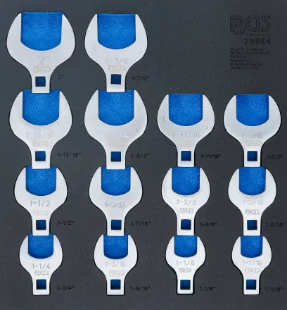 Vložka do díl.voz. 2/3: BGS 74564  Stranové klíče Growfoot 1/2" 1 1/16 ÷ 2", palcové