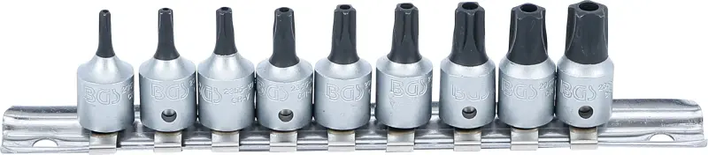 Sada bitů 6,3 mm (1/4") TS-Star tamperproof (pro Torx Plus) 9 ks