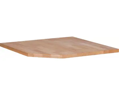 Masivní dřevěná pracovní deska Rohová základna