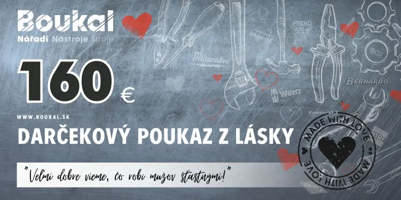 Darčekový poukaz valentínsky v hodnote 160 € (DAPVAL4000SK160), DAPVAL4000SK160