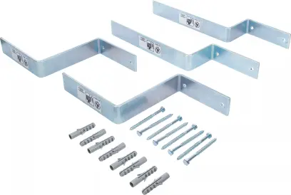 Nástěnné háky Kraftmann pro pivní zahradní sety. 4 díly BGS 8815 (BGS1088315), BGS1088315