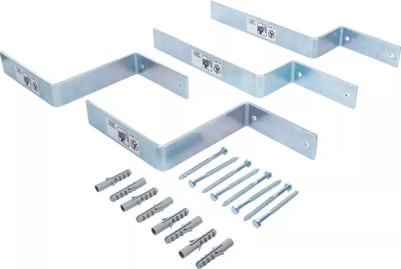 Nástěnné háky Kraftmann pro pivní zahradní sety. 4 díly BGS 8815 (BGS1088315), BGS1088315