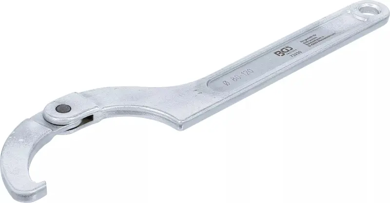 Kloubový hákový klíč 80 ÷ 120 mm BGS 73230 s nosem (BGS1073230), BGS1073230