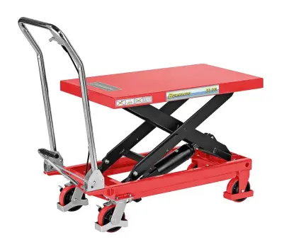 Nožnicový zdvíhací pojazdný stôl Bernardo BS 150 s hydraulickým zdvíhacím zariadením (BER071095)