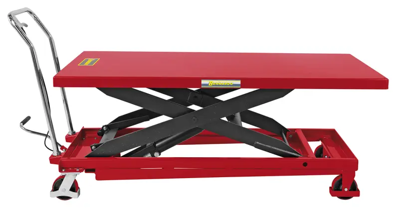 Nůžkový zvedací pojízdný stůl Bernardo TG 1000 s velkou ložnou plochou (BER071102)