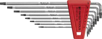 Zástrčné klíče T6-T25 SAFETY v plastovém držáku - 8 ks. PB Swiss Tools PB 411.BH 6-25 (EDE59090900)