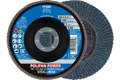 Řezné a lamelové brusné kotouče SG POWER - Pferd 125 SG STEELOX  (PF4007220654941), PF4007220654941