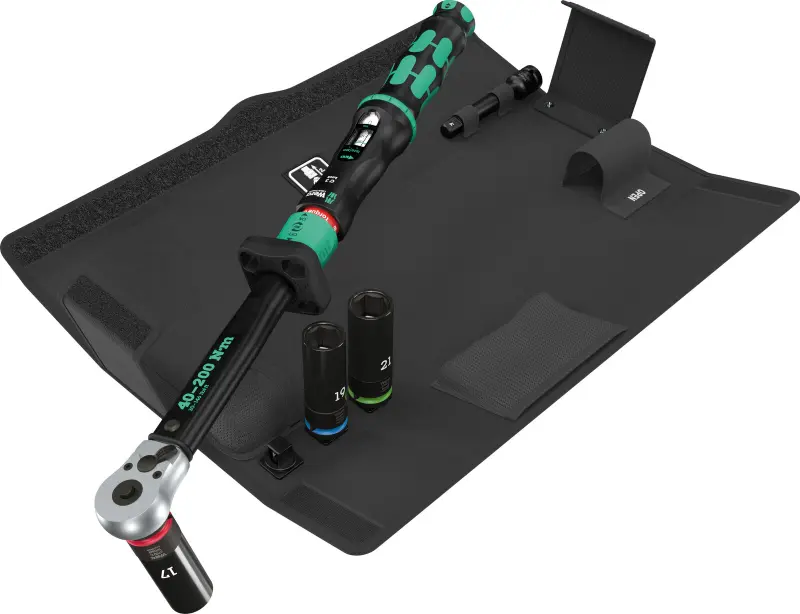 Wera 075790 Náradie s momentovou račňou (40-200 Nm) na výmenu kolesa automobilov Click-Torque Lock C 3 1 - 6 ks