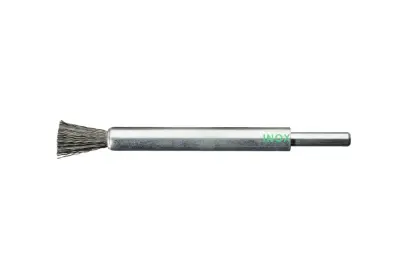Štetcové kefy 12x20x120 mm Milwaukee pre priame brúsky s vlnitým nerezovým drôtom INOX 0,3 mm (3 ks), upnutie 6 mm, 4932501727